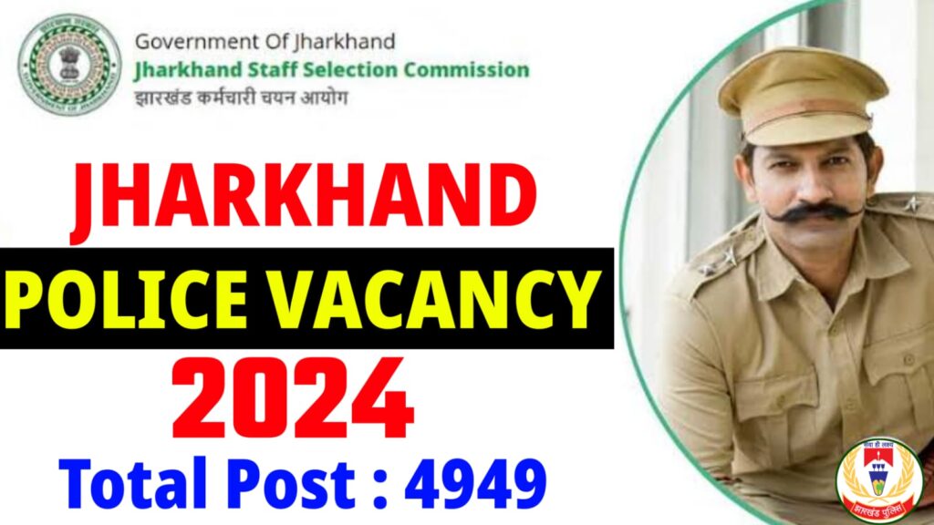 Jharkhand Police Recruitment 2024 For 4919 Post,Apply Online Full Details:-