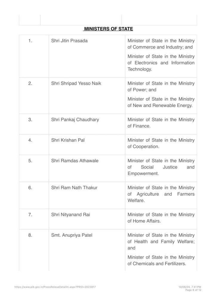 Modi 3.0 Cabinet Live Updates