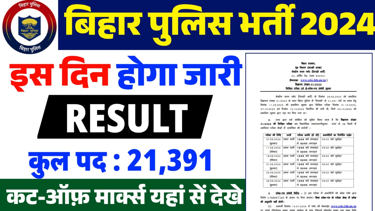 Bihar Police Constable Result 2024